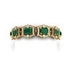 Image 1 : 43.87 ctw Emerald & VS Diamond Bracelet 18K Yellow Gold