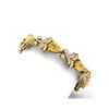 Image 2 : 23.66 ctw Canary Citrine & VS Diamond Bracelet 18K Yellow Gold