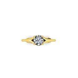 1 ctw Solitaire Certified VS/SI Diamond Ring 18K Yellow Gold