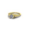 Image 2 : 1 ctw Solitaire Certified VS/SI Diamond Ring 18K Yellow Gold