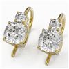 Image 1 : 1.25 ctw Cushion Cut Diamond Designer Earrings 18K Yellow Gold