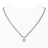 Image 1 : 13 ctw Heart Diamond Designer Necklace 18K White Gold