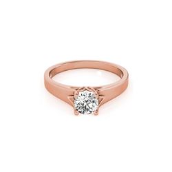 0.75 ctw Certified VS/SI Diamond Ring 18K Rose Gold