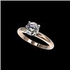Image 1 : 1.57 ctw Certified Quality Diamond Engagement Ring 10K Rose Gold