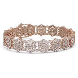 25 ctw Marquise Cut Diamond Designer Bracelet 18K Rose Gold