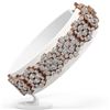 Image 2 : 25 ctw Marquise Cut Diamond Designer Bracelet 18K Rose Gold