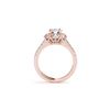 Image 2 : 2.05 ctw Certified VS/SI Diamond Halo Ring 18K Rose Gold