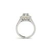 Image 2 : 1.04 ctw Certified VS/SI Diamond Solitaire Halo Ring 18K White & Yellow Gold
