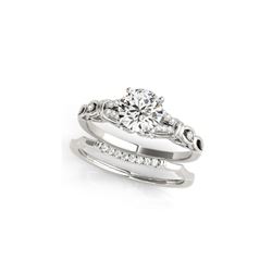 1.25 ctw Certified VS/SI Diamond 2pc Wedding Set 14K White Gold
