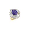 Image 1 : 6.0 ctw Tanzanite & Diamond Ring 14K Yellow Gold