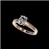 Image 1 : 1 ctw Certified VS/SI Quality Oval Diamond Solitaire Ring 10K Rose Gold