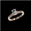 Image 2 : 1 ctw Certified VS/SI Quality Oval Diamond Solitaire Ring 10K Rose Gold