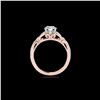 Image 2 : 1.35 ctw Certified Diamond Solitaire Ring 10K Rose Gold