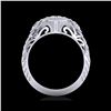Image 1 : 1.06 ctw VS/SI Diamond Solitaire Art Deco 3 Stone Ring 18K White Gold