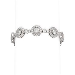 9.54 ctw Diamond Bracelet 18K White Gold