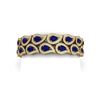 Image 1 : 20.1 ctw Sapphire & VS Diamond Bracelet 18K Yellow Gold