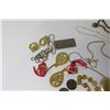 Image 3 : Misc Jewelry: Chains, Pearls, Earrings, Rings, Coins, Trinket Box, etc