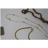 Image 8 : Misc Jewelry: Chains, Pearls, Earrings, Rings, Coins, Trinket Box, etc