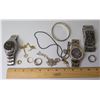 Image 1 : Qty 3 Watches: Lloyd's, Arnette, Marc Ecko & Necklaces, Rings, Bracelet (marked 925), etc