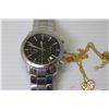 Image 2 : Qty 3 Watches: Lloyd's, Arnette, Marc Ecko & Necklaces, Rings, Bracelet (marked 925), etc