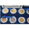 Image 4 : Statehood Quarter Dollars 24K Gold Plated 1999-2000 COA in Box & Misc Coins