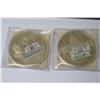 Image 5 : Statehood Quarter Dollars 24K Gold Plated 1999-2000 COA in Box & Misc Coins