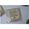 Image 9 : Statehood Quarter Dollars 24K Gold Plated 1999-2000 COA in Box & Misc Coins