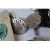 Image 12 : Misc Jewelry: Charm Bracelet, Bangles, Watch, Rings, Boxed Necklace/Earrings Set, etc