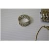 Image 3 : Misc Jewelry: Charm Bracelet, Bangles, Watch, Rings, Boxed Necklace/Earrings Set, etc
