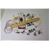 Image 2 : Multiple Bracelets, Faux Pearl Necklace, Earrings, Rings, Religious Charm, Pins, etc