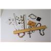 Image 2 : Misc Jewelry: Semi-Precious Stone Bracelets, Link Bracelets, Rings, Earrings, Cuff Links, Cross Pend