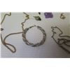 Image 2 : Misc Jewelry: Faux Pearl Necklace, Neck Chains, Sterling Opal Earrings w/ Box, etc