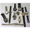 Image 1 : Qty 10 Watches (Diesel, Ashley, Casio, Guess, Marc Ecko, Seiko, etc) & Link Bracelet