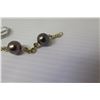 Image 2 : Link Bracelet w/ 5 Black Pearls & Pearl (or Faux Pearl) Ring, Size 6