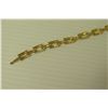 Image 8 : 14K Gold Etched Chain Link Bracelet w/ Lobster Clasp 6.16 Grams