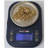 Image 1 : 14K Gold Link Chain 20" w/ Etched Barrel Pendant 8.68 Grams