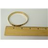 Image 8 : 14K Gold Hawaiian Bracelet Black-Enameled "Pualani" 28.48 Grams