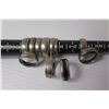 Image 1 : Qty 10 Men's Silver-Toned Rings, Sizes 6-11 - JVL Titanium, Tungsten, etc