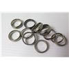 Image 2 : Qty 10 Men's Silver-Toned Rings, Sizes 6-11 - JVL Titanium, Tungsten, etc