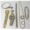 Image 1 : Cartier & Martin & MacArthur Rings, Bracelets (marked 925), Link Chains, 2 Watches (Seiko & Pulsar),