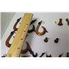 Image 11 : Misc Hawaiian-Theme Koa Wood Pendants, etc - Fish Hooks, Paddles, Ipu, Honu, etc