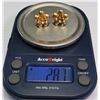 Image 1 : Pair of 18K Gold Floral Earrings, Approx. 2.87 Grams