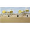 Image 9 : Pair of 18K Gold Coin Dangle Earrings, Approx. 4.41 Grams