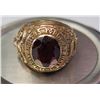 Image 1 : 10K Gold Men's Class Ring w/Etched Ram Design