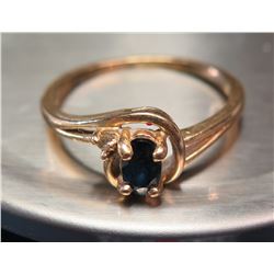 14K Gold Ring with Single Stone