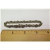 Image 17 : 10K Gold Link Bracelet w/Small Diamonds, Floral & Bow Design