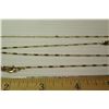 Image 5 : 18K Link Neck Chain (broken) and 18K Crescent Pendant, Approx. 5.54 Grams Combined