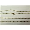 Image 7 : 18K Link Neck Chain (broken) and 18K Crescent Pendant, Approx. 5.54 Grams Combined