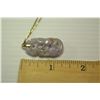 Image 7 : 14K Serpentine Chain (Italy) & Carved Semiprecious Stone Pendant