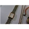 Image 3 : Mics Jewelry: Watches (Bulova, Seiko), Pearl Ring, Ring w/Black Enameled Lettering, Rope Chains, Nec
